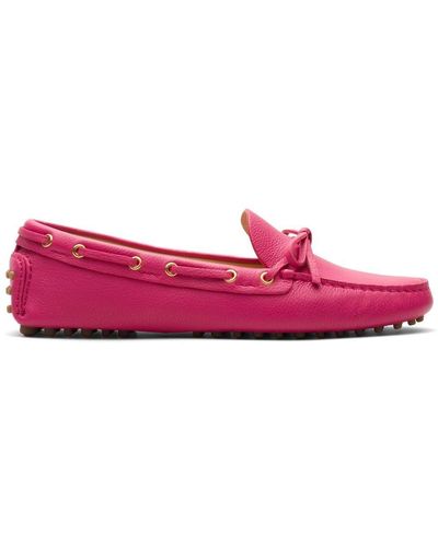 Car Shoe Lleren Loafers - Roze