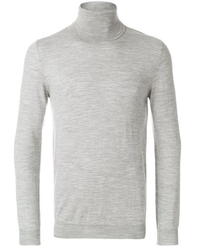 Zanone Roll-neck Sweater - Gray