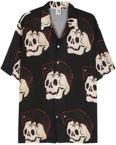 Endless Joy Nevermore Skull-print Shirt - Black