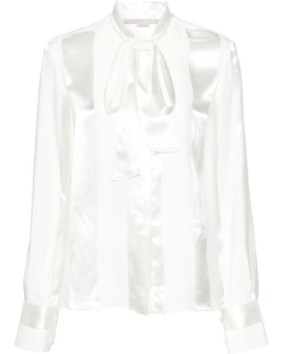 Stella McCartney Pussy-bow Collar Shirt - White
