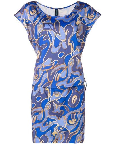 Lygia & Nanny Graphic-print Dress - Blue