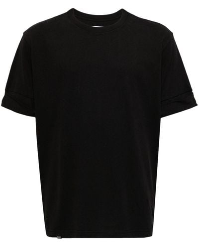 C2H4 Short-sleeve cotton T-shirt - Schwarz