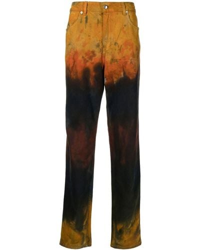 Eckhaus Latta Jeans dritti con effetto vissuto - Multicolore