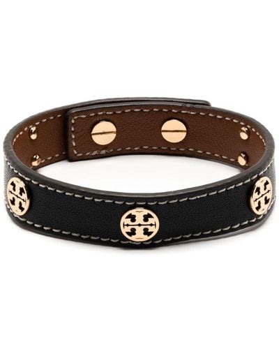 Tory Burch Miller Leather Bracelet - Brown