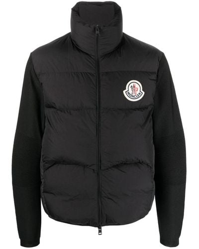 Moncler Logo-patch Puffer Jacket - Black