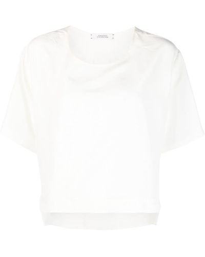 Dorothee Schumacher Short-sleeved Silk T-shirt - White