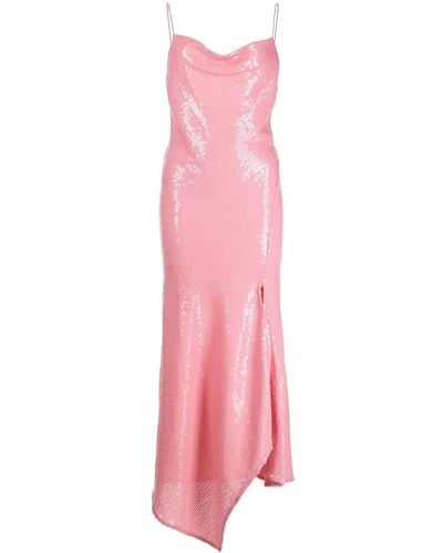 Alice + Olivia Harmony Sequin Midi Dress - Pink