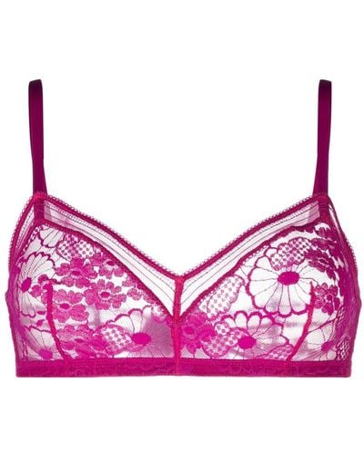 Eres Royal Lace Triangle Bra - Pink