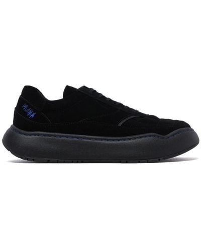 Adererror Quilted Suede Sneakers - Black