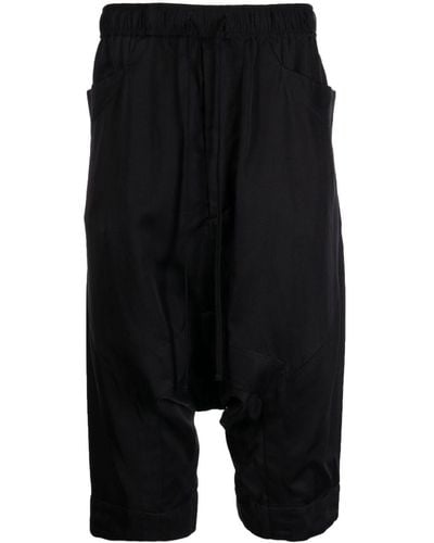 Julius Track Cropped Trousers - Black