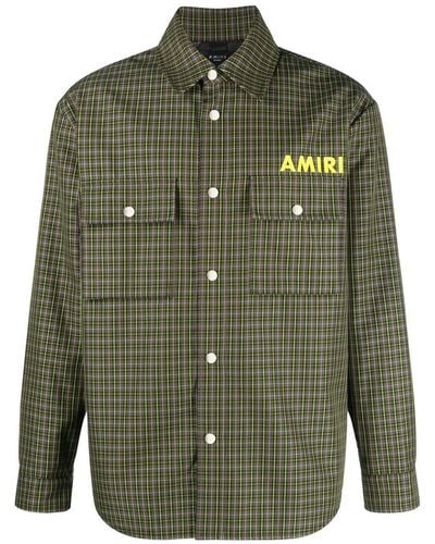 Amiri Logo-print Shirt Jacket - Green