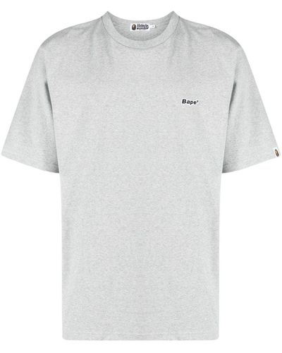 A Bathing Ape T-Shirt mit Logo-Patch - Weiß