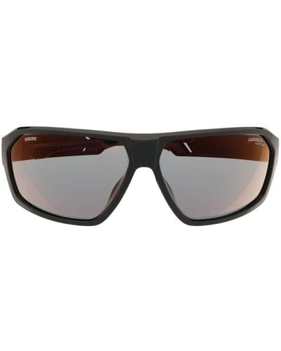 Carrera Sonnenbrille mit Oversized-Gestell - Braun