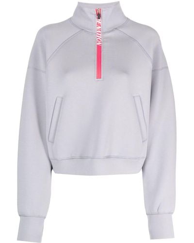 P.E Nation Pressback Sweatshirt mit Reißverschluss - Weiß