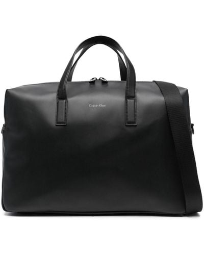 Calvin Klein Sac fourre-tout zippé à logo - Noir
