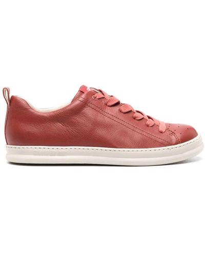 Camper Runner Logo-patch Leather Sneakers - Pink