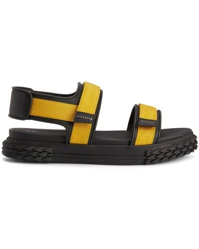Giuseppe Zanotti Frankie Touch-strap Leather Sandals - Black
