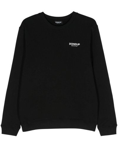 Dondup Logo-print cotton sweatshirt - Nero