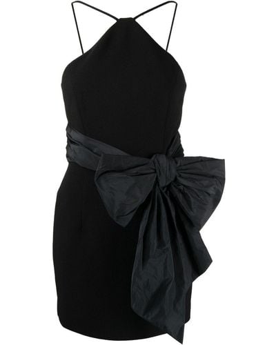 Rebecca Vallance Grace Bow-embellished Minidress - Black