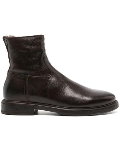 Silvano Sassetti Leather ankle boots - Marrone