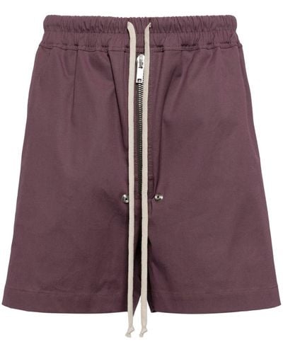 Rick Owens Bela Drawstring Shorts - Purple