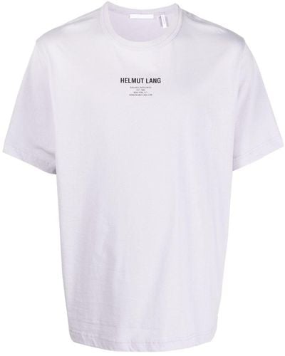 Helmut Lang T-Shirt mit Logo-Print - Weiß
