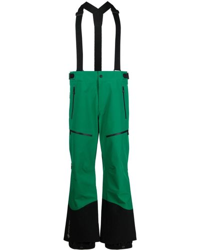 3 MONCLER GRENOBLE High-waist Ski Trousers - Green