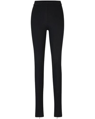 BOSS X Naomi High-waist Skinny Trousers - Black