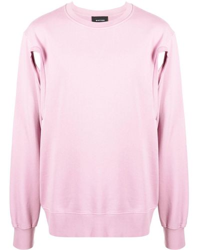 BOTTER Cut-out Organic Cotton Sweatshirt - Pink