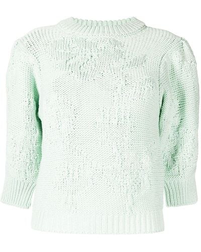 Cecilie Bahnsen Chunky-knit Organic Cotton Jumper - Green