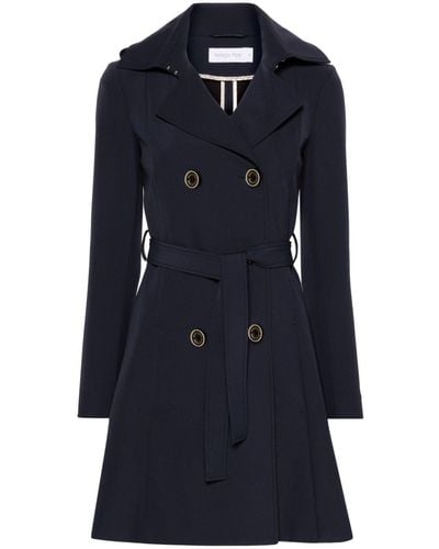 Patrizia Pepe Trenchcoat Met Dubbele Rij Knopen - Blauw