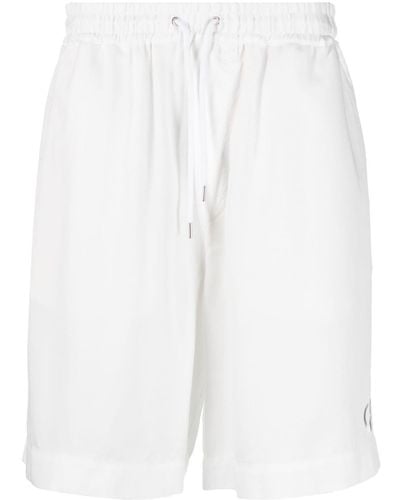 Giorgio Armani Straight-leg Drawstring Shorts - White