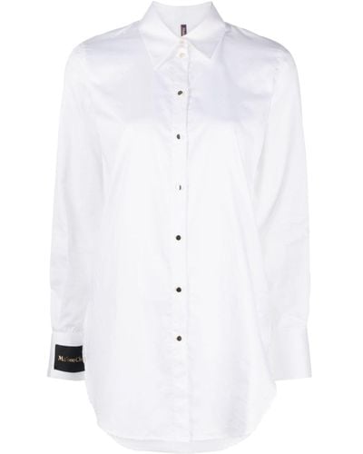 Maison Close Camisa con parche del logo - Blanco
