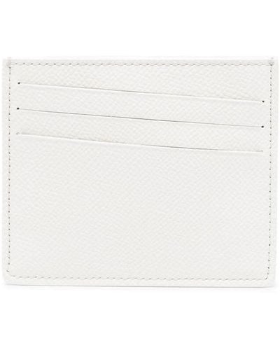 Maison Margiela Four-stitch Leather Card Holder - White