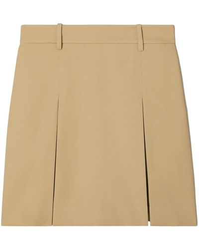 Tory Burch Pleated Golf Miniskirt - Natural