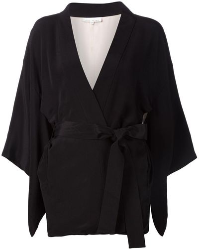 Fleur du Mal 'haori' Kimono - Zwart