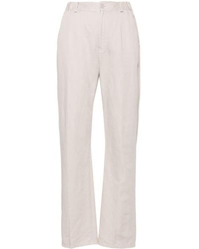 Private 0204 Mid-rise Straight-leg Trousers - White