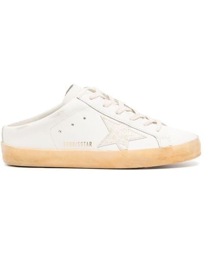 Golden Goose Superstar Leather Mules - White