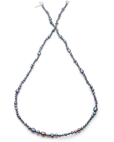 Sophie Buhai Peacock Mermaid Pearl Necklace - Metallic