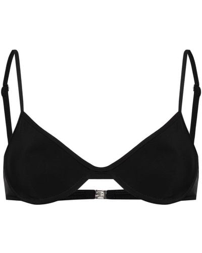 Totême Underwire Half-cup Bikini Top - Black