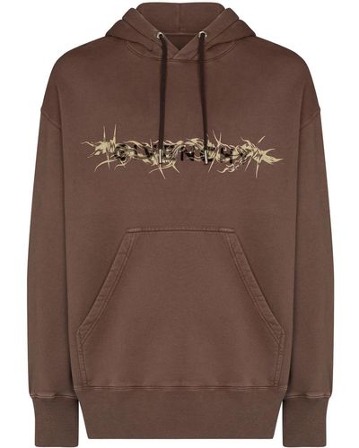 Givenchy Barbed Wire パーカー - ブラウン