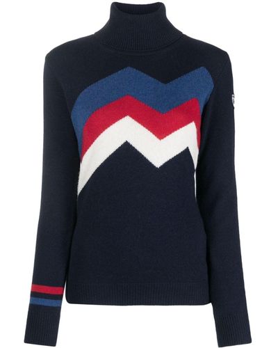 Rossignol Mountain Intarsia-knit Sweater - Blue