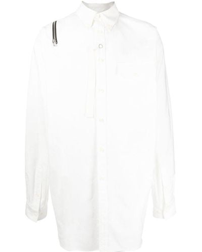 TAKAHIROMIYASHITA TheSoloist. Hemd mit Reißverschlussdetail - Weiß