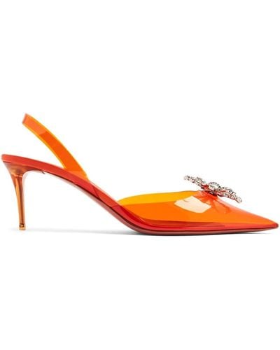 AMINA MUADDI Rosie 60mm Slingback Court Shoes - Orange