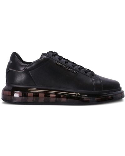 Karl Lagerfeld Kapri Leather Sneakers - Black