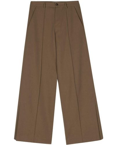 Societe Anonyme Open Marl Straight-leg Trousers - Brown