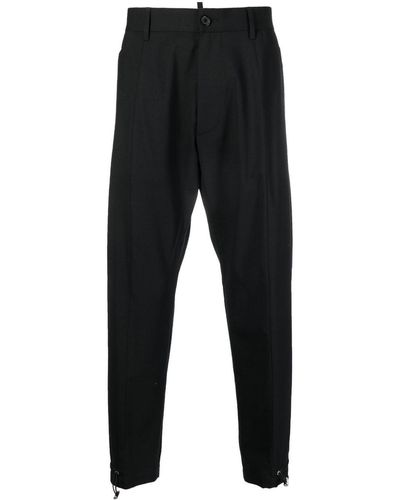 DSquared² toggle-ankle Tapered Pants - Black
