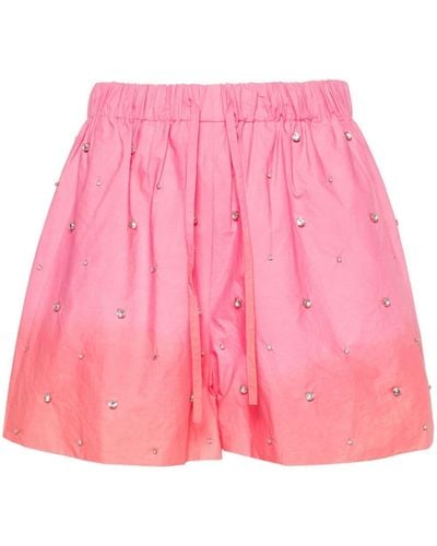 Sandro Gem-embellished Ombré Shorts - Pink