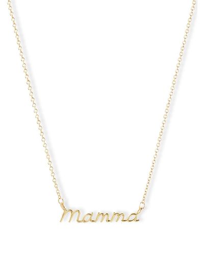 The Alkemistry 18kt Yellow Gold Baby Mamma Necklace - White