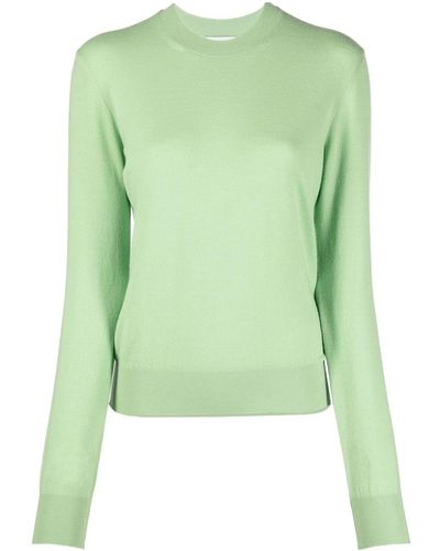 Bottega Veneta Jersey con cuello redondo - Verde